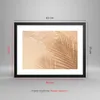 Gerahmtes Poster - Schwarzer Rahmen - Sand Schatten Blätter Produktbild-Vorschau 5