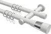 Interdeco Gardinenstange / Vorhangstange Weiß, Typ Platon Produktbild-Vorschau 1