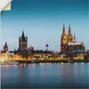 ARTland Wandbild, selbstklebend Köln Rheinpromenade Größe: Produktbild-Vorschau 1