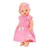 BABY born Blumenkleid 43cm, Puppenkleid rosa aus Produktbild-Vorschau 3