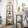 Mondeer Bücherregale Standregal Leiterregal Eckregal mit 4 Produktbild-Vorschau 4