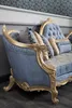 Casa Padrino Luxus Barock Wohnzimmer Set Hellblau / Weiß / Produktbild-Vorschau 3