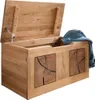 Sitztruhe B/H/T ca. 80/40/40 cm modern in Eiche massiv Produktbild-Vorschau 1
