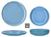 Ritzenhoff 12tlg Tafelservice Jasper Ozeanblau Steingut Produktbild-Vorschau 4