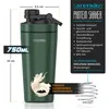 Arendo Protein Shaker Edelstahl, Eiweißshaker 750 ml, Produktbild-Vorschau 2