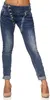 Elara Damen Jeans Boyfriend Baggy Knopfleiste C613MK/H-F Produktbild-Vorschau 1