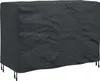 vidaXL Copridivano nero a tinta unita 140 x 70 x 90 cm 210D Anteprima dell’immagine prodotto 1