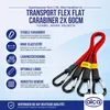 alca® Gepäckspanner flach 2er-Set mit Karabiner 60cm Produktbild-Vorschau 2