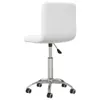 vidaXL Chaise de bureau Pivotante Blanc Similicuir Voir les images du produit 5