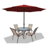 Aopunly Parasol Rond,Manivelle Pliable Fer Parasol de Voir les images du produit 1