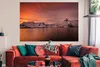 MuchoWow® Poster Surfen bei Sonnenuntergang 180x120 cm - Produktbild-Vorschau 3