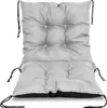A light gray cushion for a chair, shown from the front. Voir les images du produit