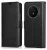 A black flip case for a smartphone is shown from two angles. Náhled obrázku produktu