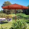 Kingsleeve Parasol de jardin en bois Ø 330 cm terracotta Voir les images du produit 2