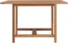 vidaXL Garten-Esstisch 110x110x75 cm Massivholz Teak Produktbild-Vorschau 2