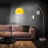 cagü: Design Bogenlampe LUXX Orange mit Marmorfuß Weiß Produktbild-Vorschau 2