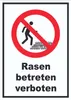 Rasen betreten verboten Schild A4 (210x297mm) Produktbild-Vorschau 1