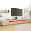 vidaXL TV-Schrank mit LED-Leuchten Sonoma-Eiche 300x35x40 Produktbild-Vorschau 5