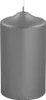 Fink CANDLE, metallic Stumpenkerze, Paraffin, grau, L. 8 Produktbild-Vorschau 1