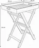 AXI Inda Tavolino Pieghevole in legno di teak con vassoio Anteprima dell’immagine prodotto 4