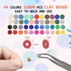 Perlen Set 12000 Stück 6mm Polymer Clay für Armbänder Ringe Produktbild-Vorschau 2