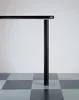 Tischbein Schwarz matt Höhe 820 mm TFD23 Metall rund Ø 60 Produktbild-Vorschau 5