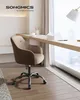 SONGMICS Schreibtischstuhl, höhenverstellbar, Braun Produktbild-Vorschau 1