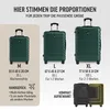 DEUBA TRAVEL Koffer Set 3tlg Hartschalenkoffer Dunkelgrün Produktbild-Vorschau 2
