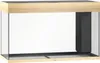 A product shot of an empty aquarium with a light wood frame. Podgląd zdjęcia produktu
