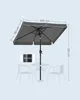 SONGMICS Sonnenschirm Balkonschirm UPF 50+ 200 x 150cm Produktbild-Vorschau 8