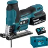 A cordless jigsaw, battery, charger, and case are displayed against a white background. Anteprima dell’immagine prodotto