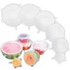 Set di 6 coperchi in silicone KRUMAD – Coperchi universali Anteprima dell’immagine prodotto 1