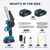 Mini kettingzaag accu 21V met automatische kettingsmering, Productafbeelding-voorbeeld 3