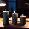 Relaxdays LED Kerzen, 3er Set, 3 Größen, flackernde Flamme, Produktbild-Vorschau 2