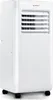 A white portable air conditioner is shown from a three-quarter angle on a white background. Podgląd zdjęcia produktu