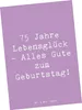 Mr. & Mrs. Panda Grußkarte Spruch 75. Geburtstag - Produktbild-Vorschau 1