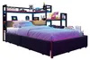 Gaming Bettgestell mit LED, USB, 3 Schubladen, Schwarz, Produktbild-Vorschau 12