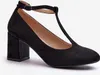 Schwarze Pumps aus Kunstwildleder mit Blockabsatz Raniyah Produktbild-Vorschau 4
