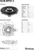 FOCAL ISUB BMW 2 subwoofer podłogowy 20 cm BMW Podgląd zdjęcia produktu 5