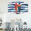 5-teiliges leinwandbild raketen 200x100 cm Feeby farbe Produktbild-Vorschau 3