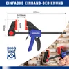 WORKPRO Einhandzwingen 2 Stück, Schraubzwingen Set 2 in 1, Produktbild-Vorschau 2