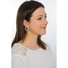 A woman wearing earrings. Produktbild-Vorschau