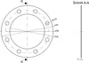 Flanschplatte 8-Loch 180 mm 1 1/2 Zoll IG Dichtung Produktbild-Vorschau 8