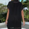 Letnia Tunika Plażowa Pareo Narzutka Na Plażę Sukienka Boho Podgląd zdjęcia produktu 3