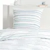 Frottier Bettwäsche Dyckhoff Nadelstreifen türkis 135x200 Produktbild-Vorschau 2