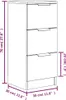 vidaXL Sideboard Betongrau 30x30x70 cm Holzwerkstoff Produktbild-Vorschau 7