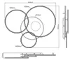 Globo Lighting plafoniera alluminio spazzolato argento Anteprima dell’immagine prodotto 16