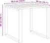 vidaXL Tavolo in legno naturale 50,5 x 50 x 46 cm in pino Anteprima dell’immagine prodotto 7
