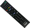 A black Sony TV remote control is shown from a slightly elevated diagonal angle against a white background. Produktbild-Vorschau