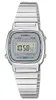 A close-up studio shot of a silver Casio digital watch. Podgląd zdjęcia produktu